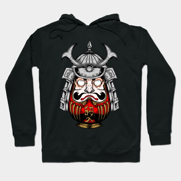 daruma samurai Hoodie by Amartwork